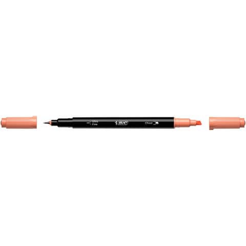 Evidenziatore con Fineliner BIC Intensity Dual Tip - assortiti - conf. 6 pz - 503828